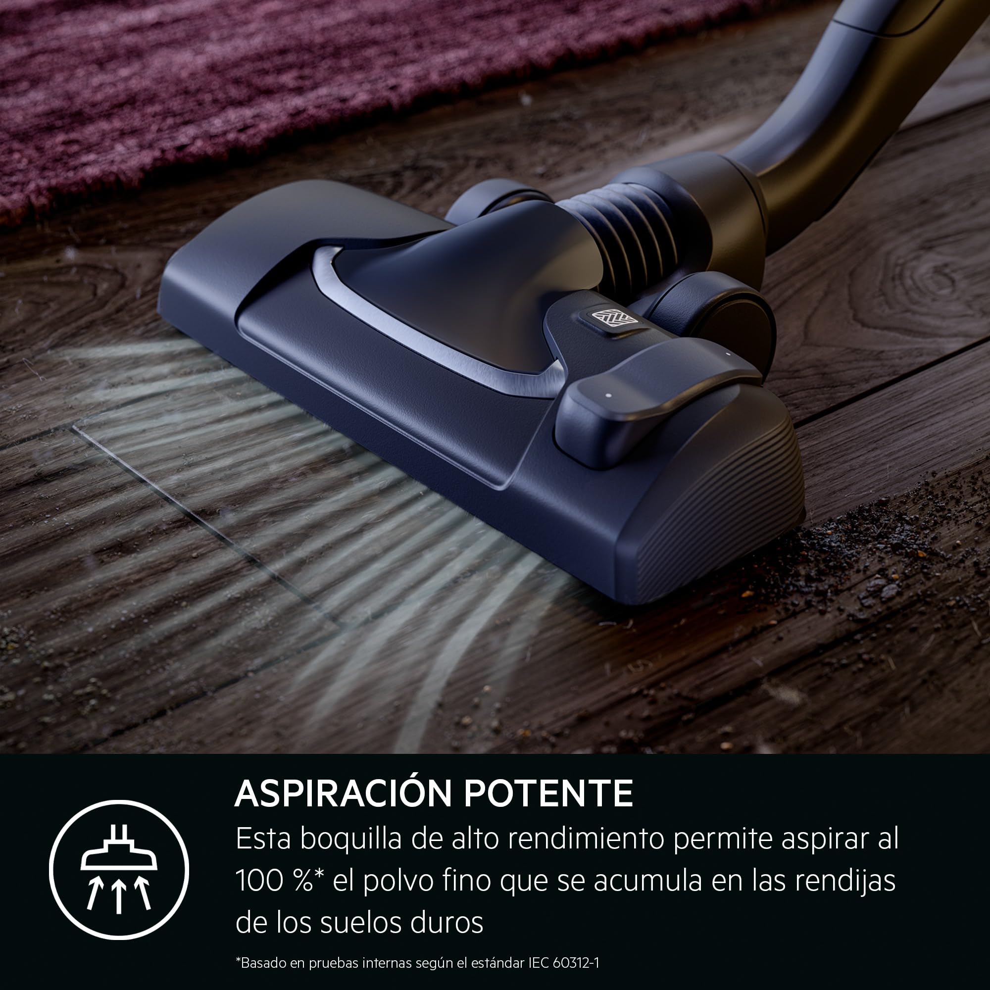 AB61C1OKO Aspiradora Trineo con Bolsa, 850 W de Potencia, 3.5 L de Capacidad, Radio de Acción 12 m, Ruedas XL, Filtro Lavable, Cepillo Parketto, Boquilla 3 en 1, Incluye 1 Bolsa, Modelo ÖKO, Azul