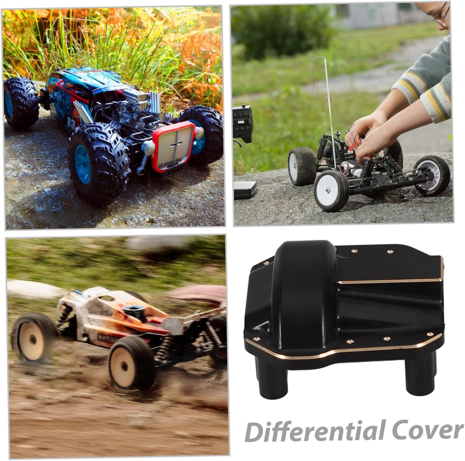 ERINGOGO Rc Crawler Car Repair Part Brass Differential Ar Rc Car Parts Small Diff Cover