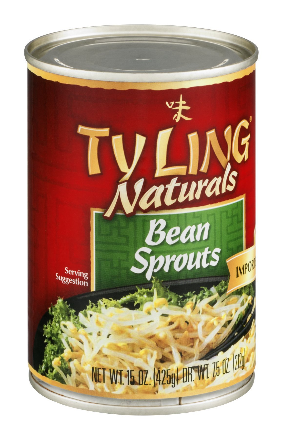 Ty Ling Bean Sprouts, 15 Ounce Can (Pack of 24)
