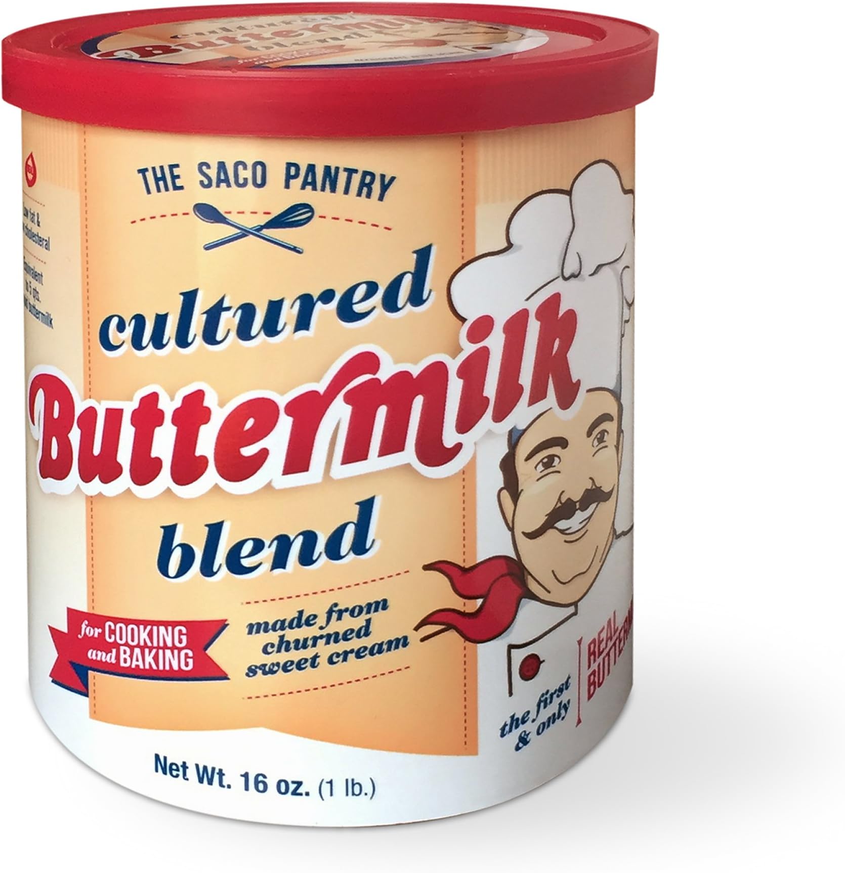 Saco Cultured Buttermilk Blend, 16-Ounce Canister (Pack of 3)