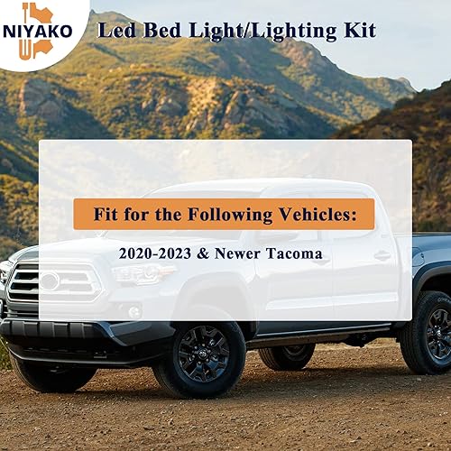 Miniatura 2 de Niyako Kit de luz de camailuminación de repuesto # PT857-35200 90080-87026 84267-0C020 Fit 2020-2023 Tacoma