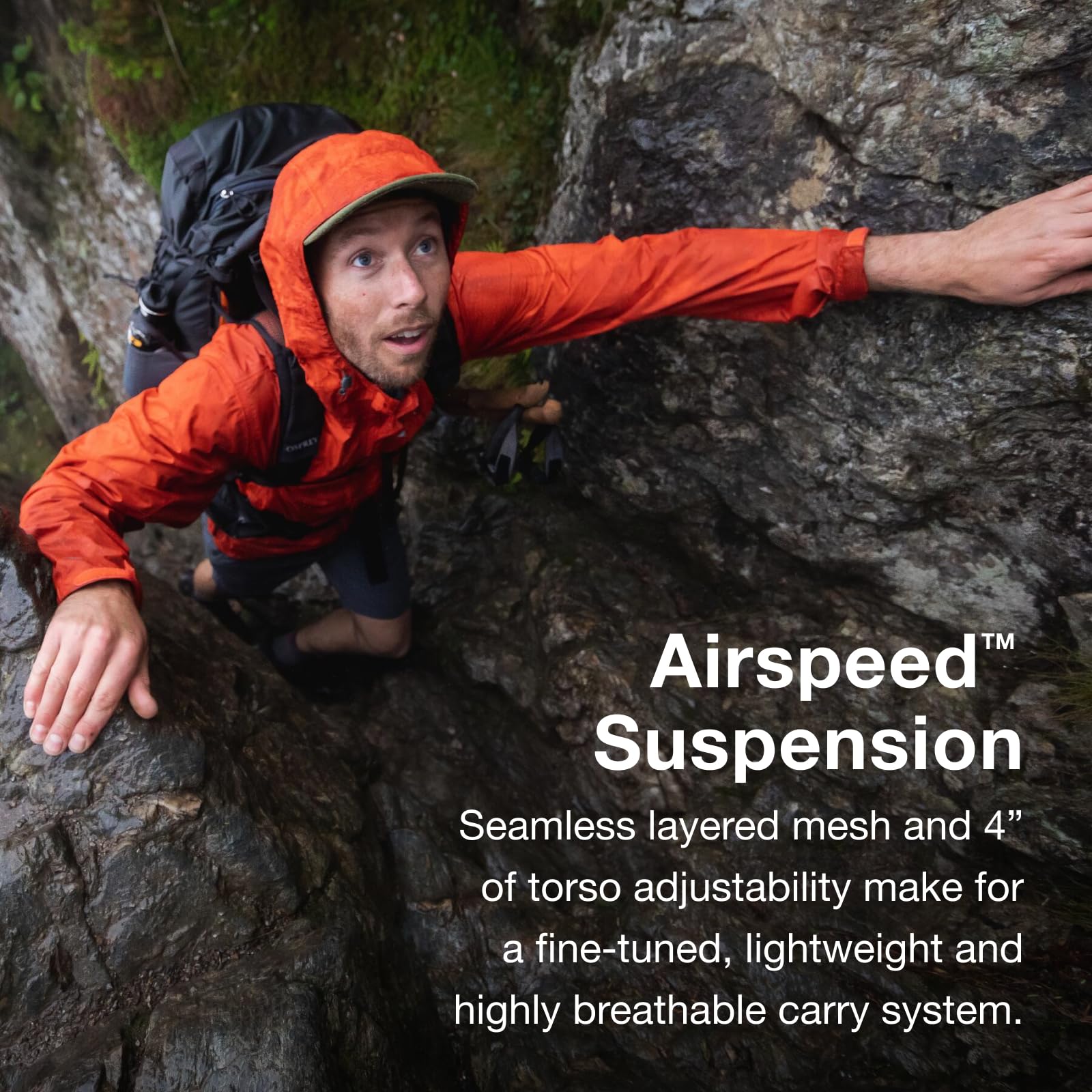 Osprey Exos 58 dark charcoal grey (411) L/XL