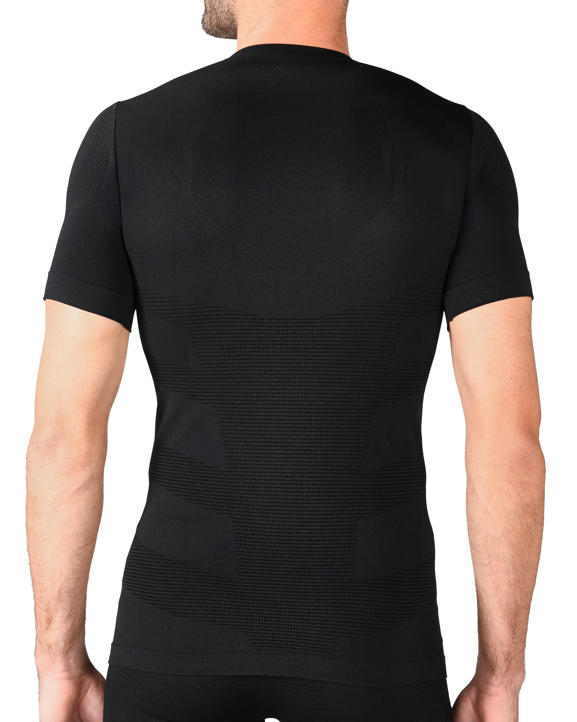 Iron-Ic - T-Shirt Uomo Maniche Corte I-Soft Seamless con Tessuto Thermo Dry - Fitting Slim per Sport Outdoor e Indoor - Art. 201775