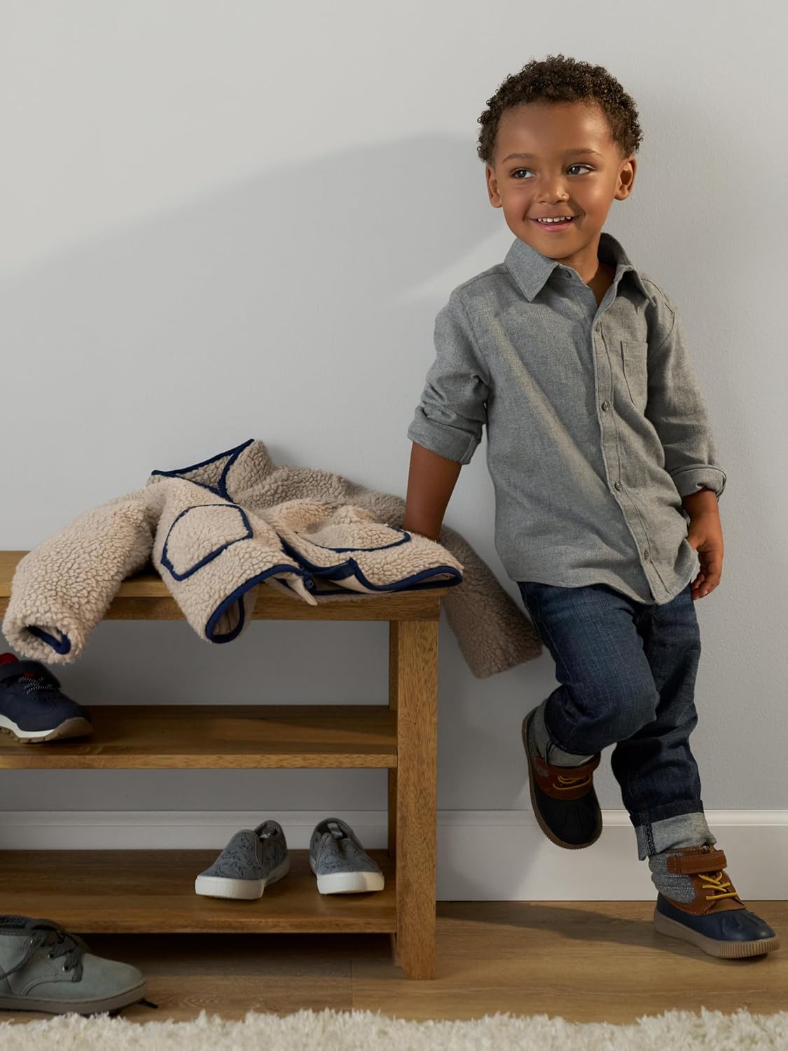 Simple Joys by Carter's Boys Long-Sleeve Woven Shirt, Pack of 2 - Image 2