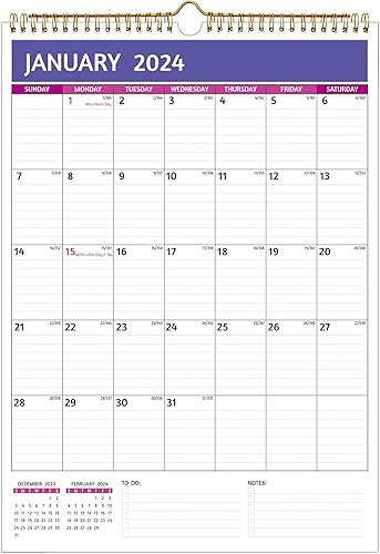 Calendario de pared 2024-2025 abril 2024 septiembre 2025, calendario de pared 2024-2025, calendario mensual de 18 meses, 12 x 17 pulgadas,