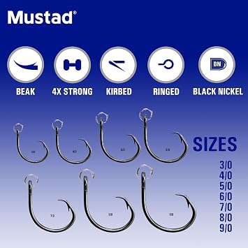Mustad Demon Offset Circle, 4X Strong