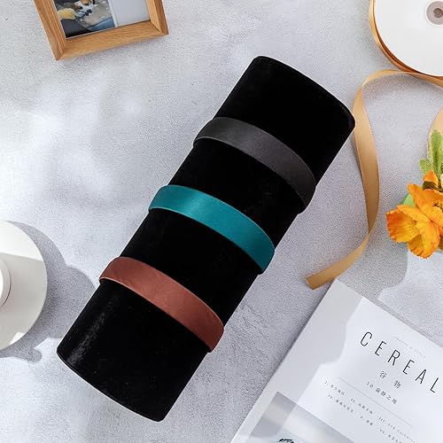 Vista 7 de Geetery 2 piezas de soporte vertical para diadema, organizador de diadema para mujeres y niñas, accesorios para el cabello (negro)