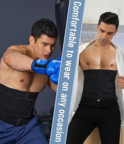 Miniatura 4 de TAILONG Cinturón reductor de cintura de neopreno para hombre, entrenador de cintura para pérdida de peso, adelgazamiento, moldeador de cuerpo, banda