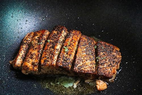 Miniatura 5 de MsMk Sartén antiadherente de 11 pulgadas, sartén grande antiadherente de titanio y cerámica, sin PFOA, no tóxico, mango que se mantiene fresco