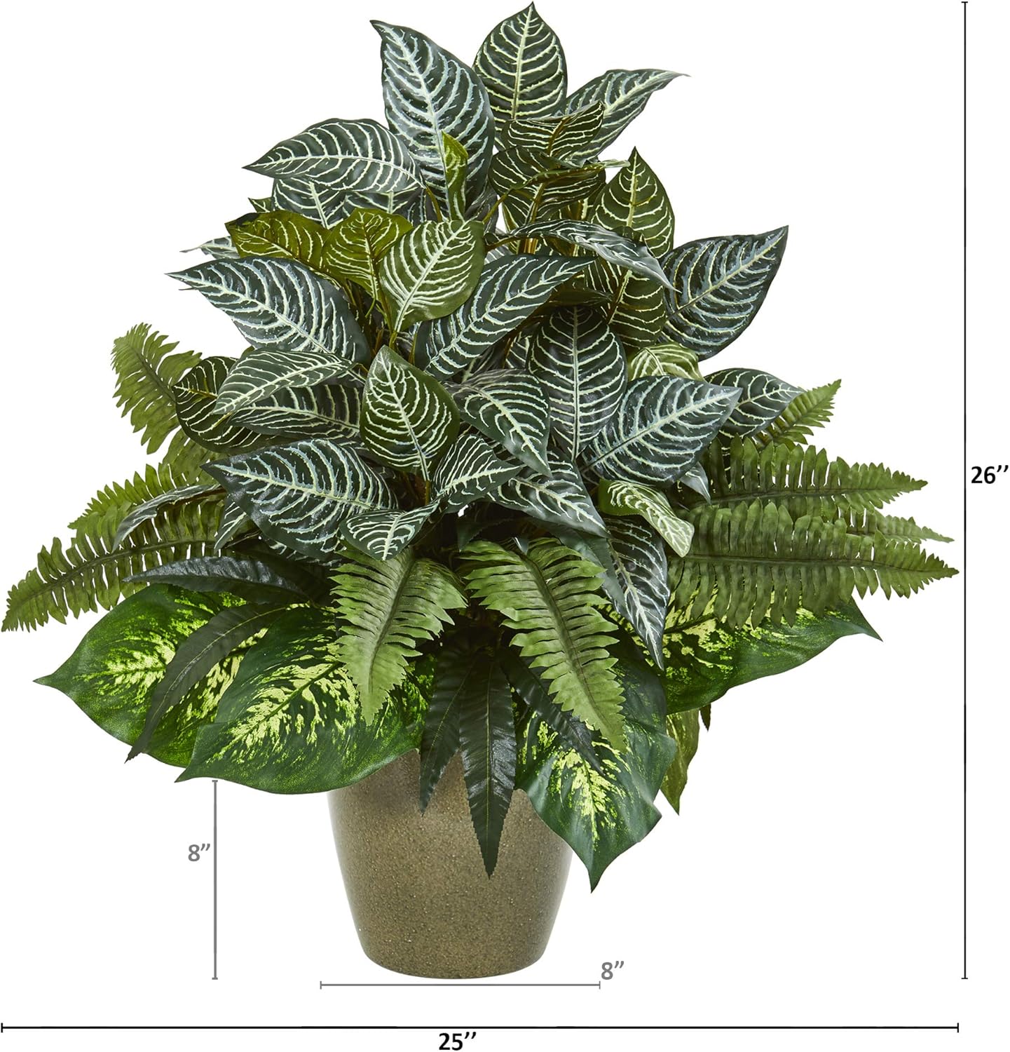 Blасk Frіdау - 70% оƒƒ Nearly Natural 26in. Mix Greens Artificial Planter Silk Plants