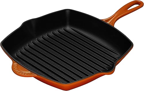 Miniatura 1 de Sartén parrilla Le Creuset cuadrada de hierro fundido esmaltado de 1014pulgadas Llama
