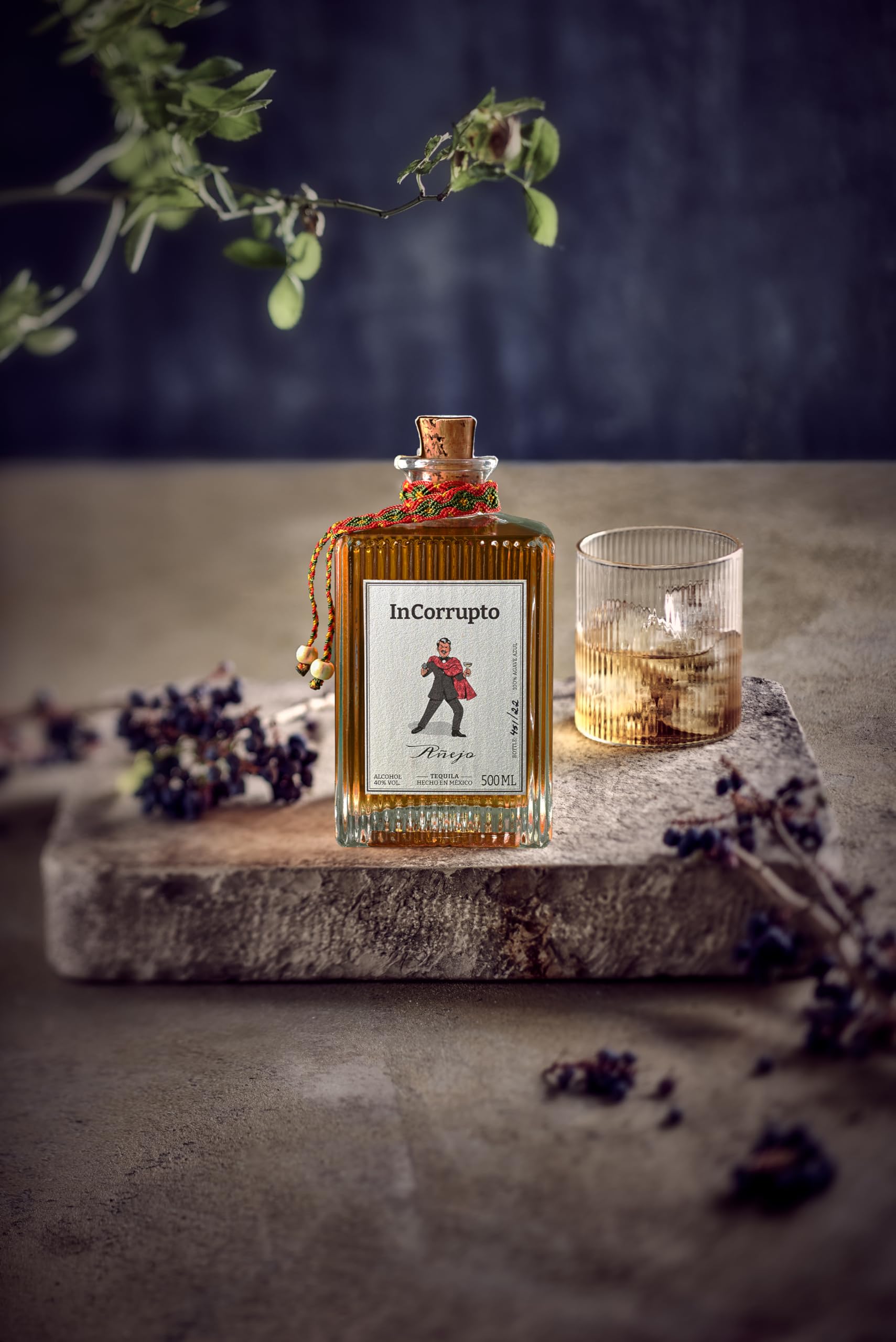 InCorrupto Añejo Tequila 100% Blaue Weber-Agave 40% Vol 0,5 l Premium-Tequila aus Mexiko