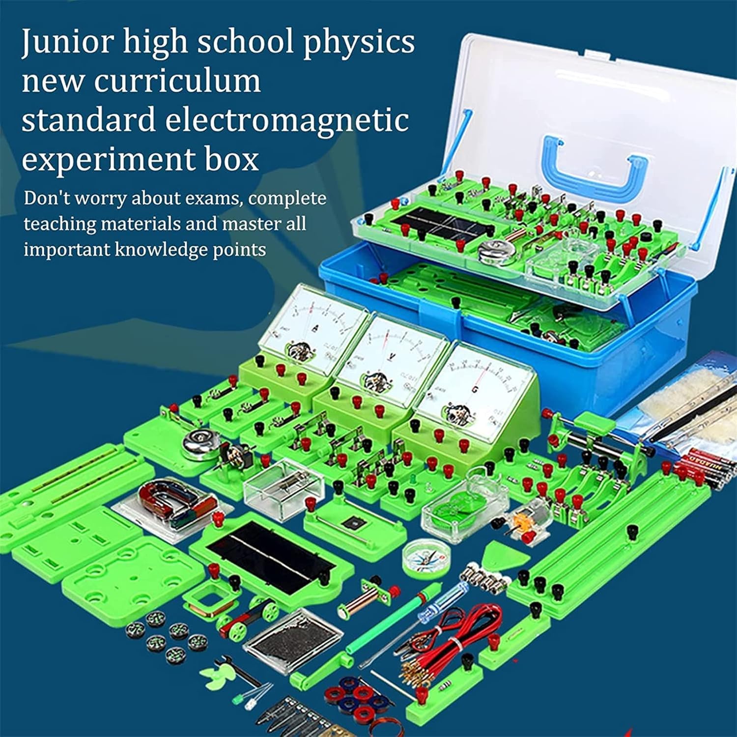 実験キット 中学生 面白い科学実験セット 物理実験器具 気回路実験キット 物理・電気試験装置 回路接続実験 回路実験教育キット 中学生向け物理電磁気実験ボックス  物理・電気試験装置 回路接続実験 回路実験教育キット 中学生向け 物理電磁気実験ボックス 物理電磁気学 ...
