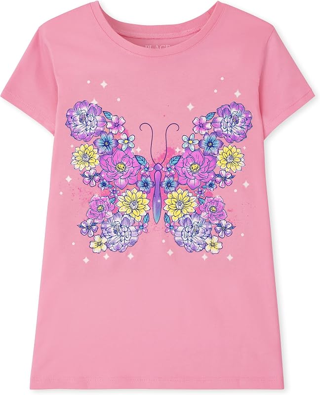 Girls Short Sleeve Graphic T- Shirt