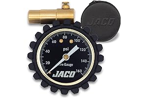 JACO RDX-160 Presta Tire Pressure Gauge for Bikes