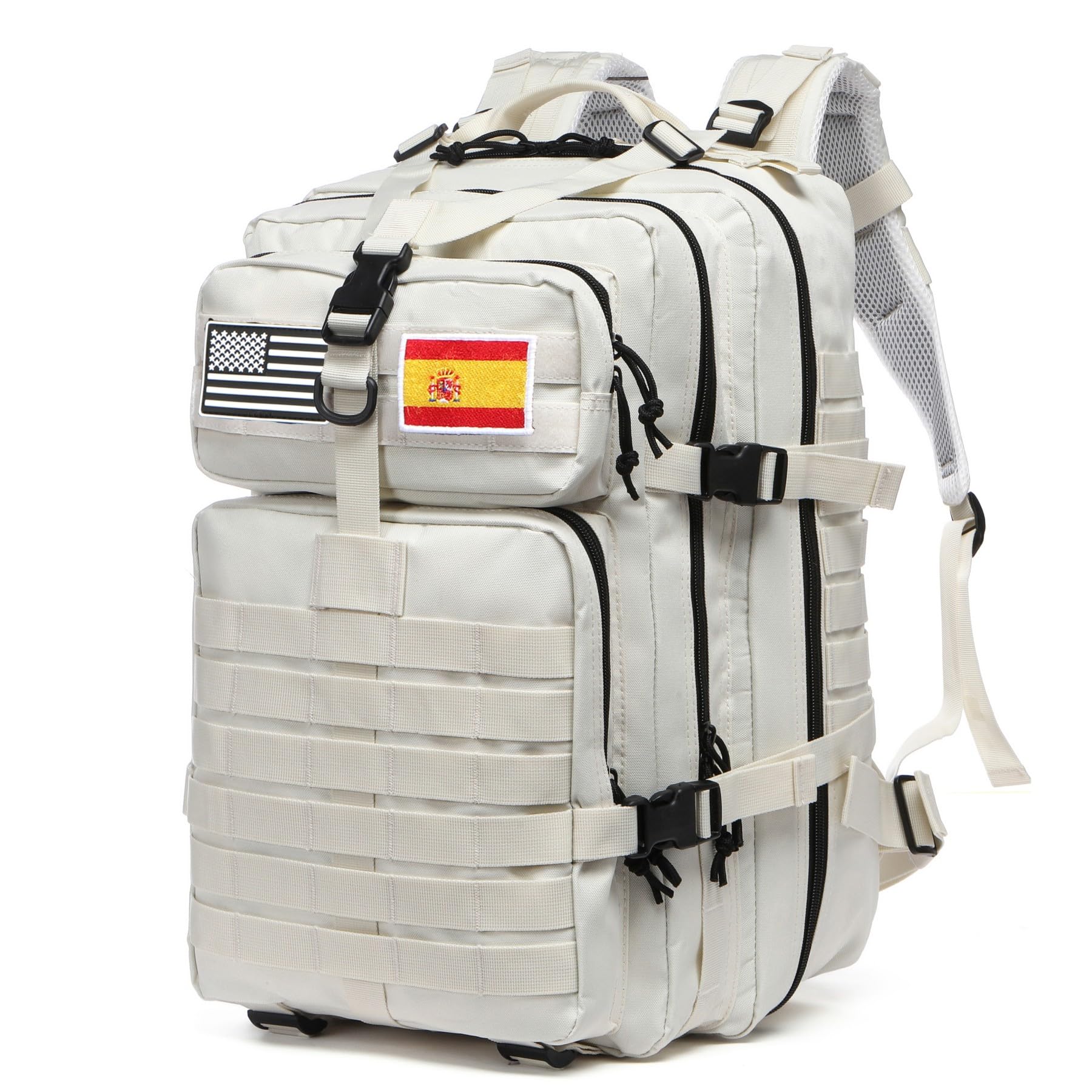 GUJOIN Mochila Tática 50 Litros con Sistema Molle - Gran Capacidad Militar Impermeable para Emergencias de 3 Días Caza Senderismo y Acampadas - Mochila para Actividades al Aire Libre (Negro) — view 15