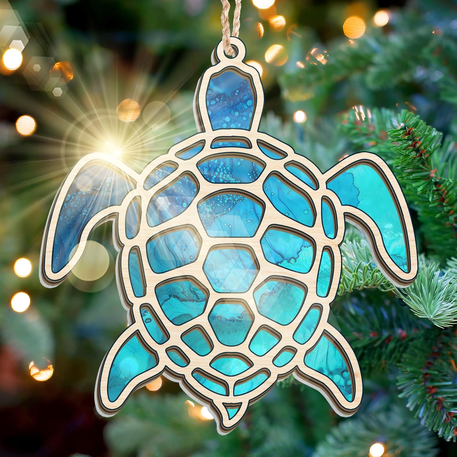 FLAGWIX Christmas Sea Turtle Beach Gifts for Women Men – 2D Flat (Not 3D) Turtle Decor Suncatcher Christmas Ornaments 2025 – Beach Gifts for Women Animal Lovers, Ocean Beach Ornaments Tree Decorations FLAGWIX Christmas Sea Turtle Beach Gifts for Women Men – 2D Flat (Not 3D) Turtle Decor Suncatcher Christmas Ornaments 2025 – Beach Gifts for Women Animal Lovers, Ocean Beach Ornaments Tree Decorations