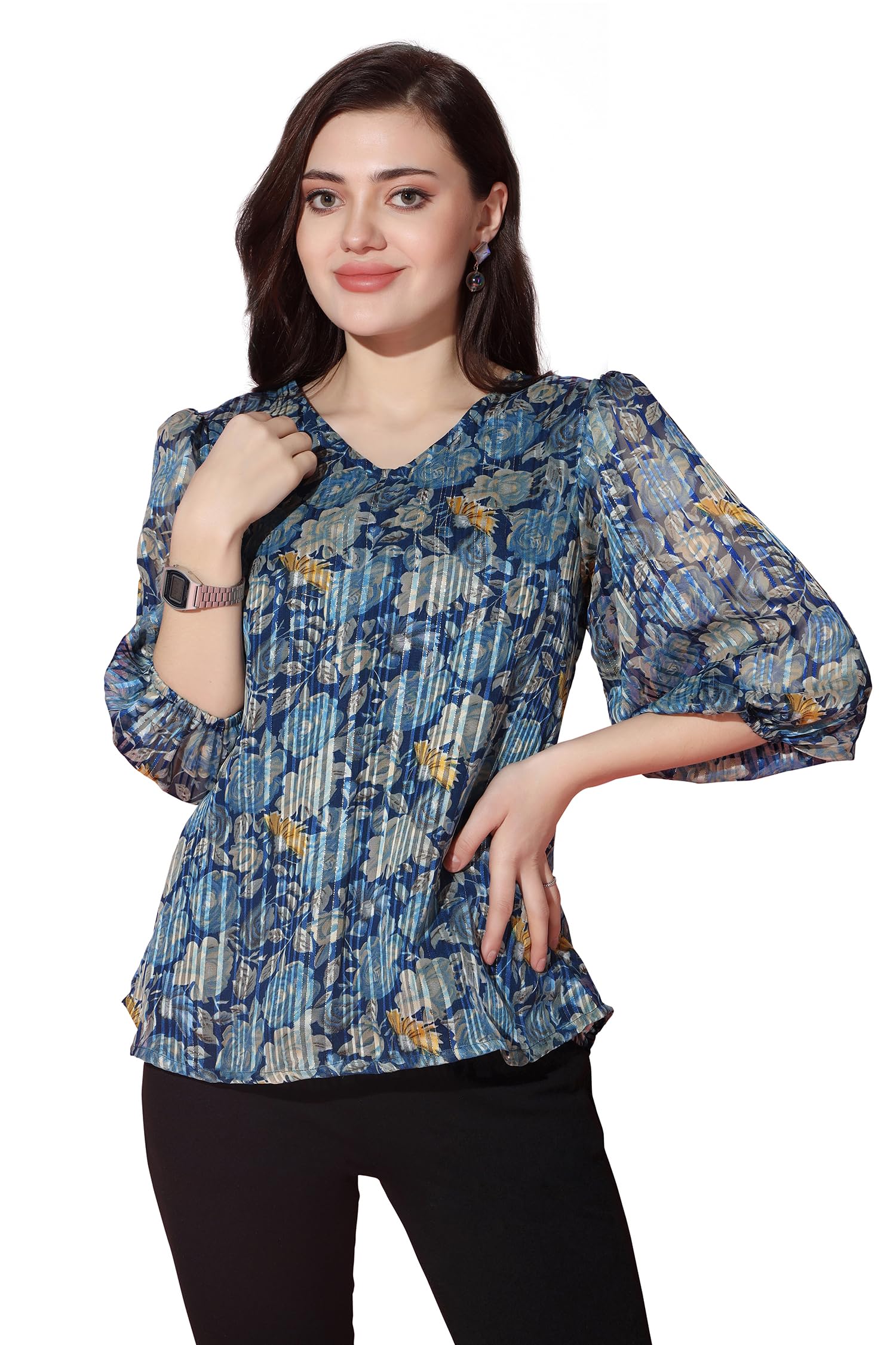 fashion dream Women's Georgette Regular Fit Top-picture-43