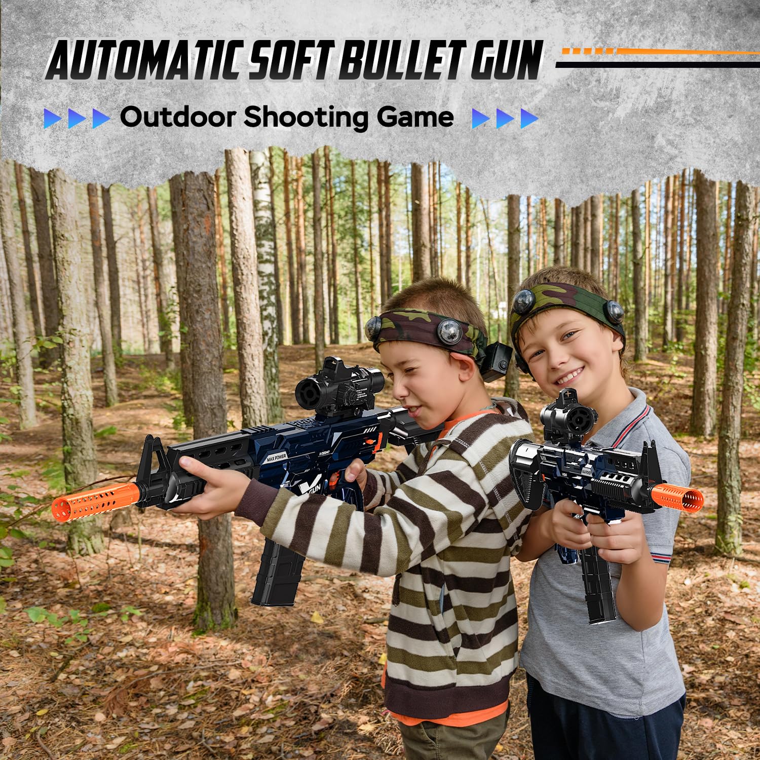 Automatic Toy Gun With Soft Bullets Electric Toy Sniper Rifle With 100 ...