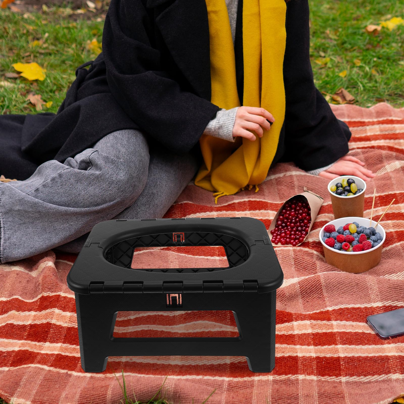 Gatuida Inodoro Plegable: Orinal de Viaje Plegable para Coche, Inodoro, Orinal de Emergencia para Exteriores para Mujeres y Hombres, para Uso en vehículos.