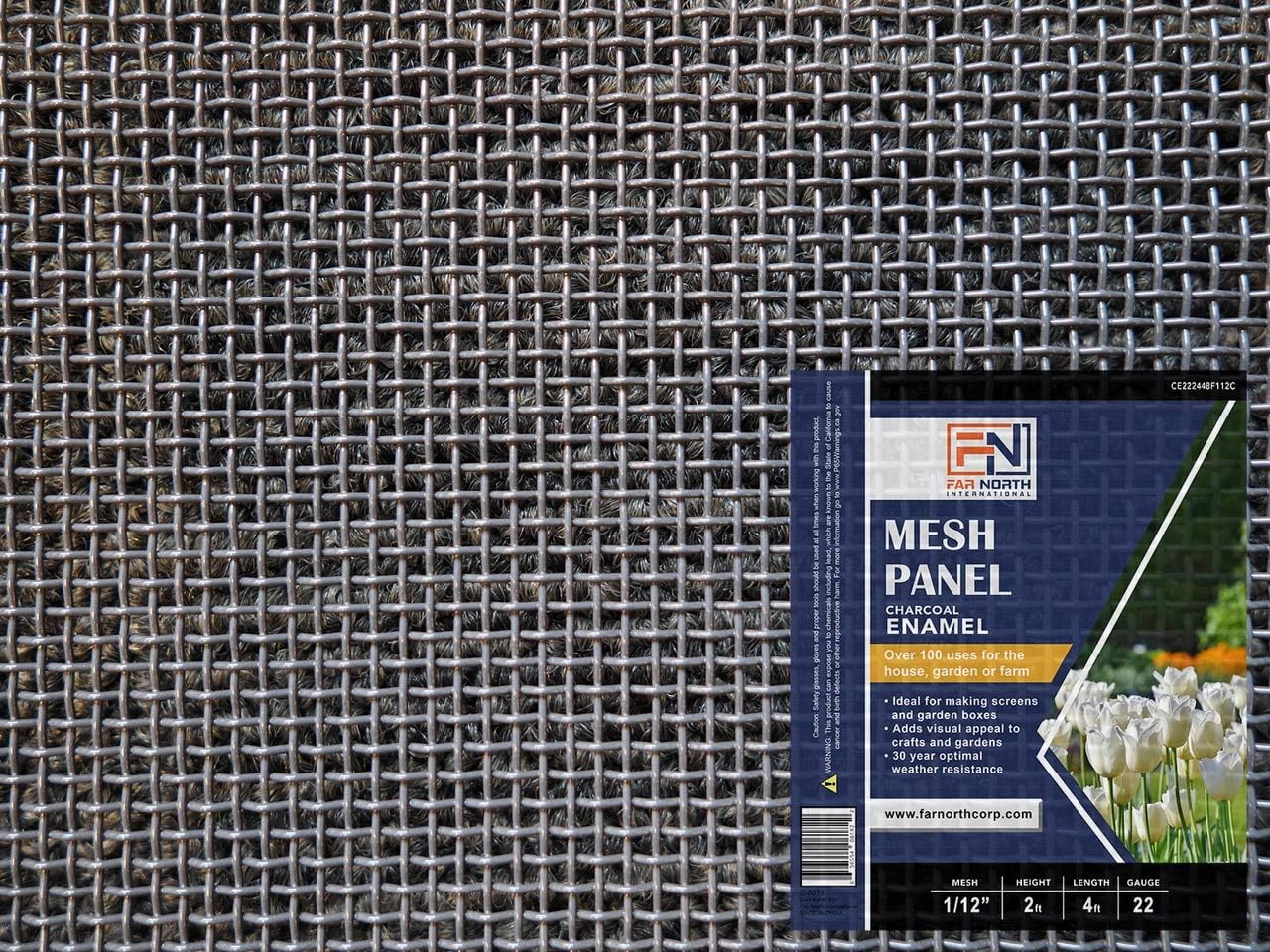 22ga 1/12" mesh 24" x 48" Hardware Cloth Enamel Panel