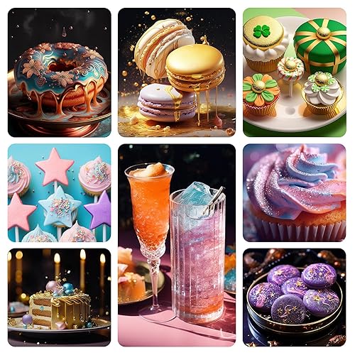 Miniatura 5 de Purpurina comestible, polvo comestible para bebidas, chispas comestibles para cupcakes, galletas, azúcar de caramelo, paletas, colorante de grado