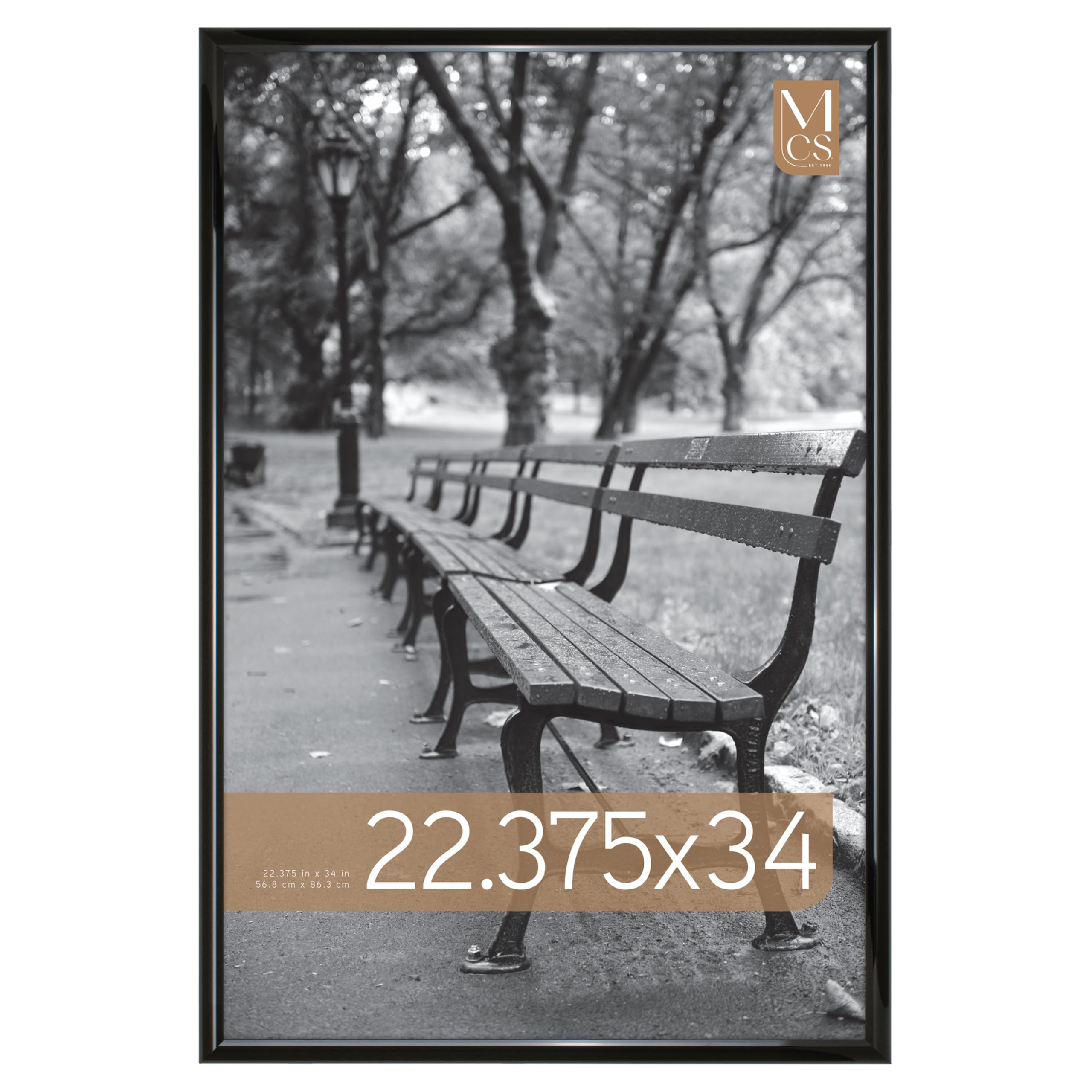 MCS Trendsetter 22.375 x 34 Inch Poster Frame, Black (65675)