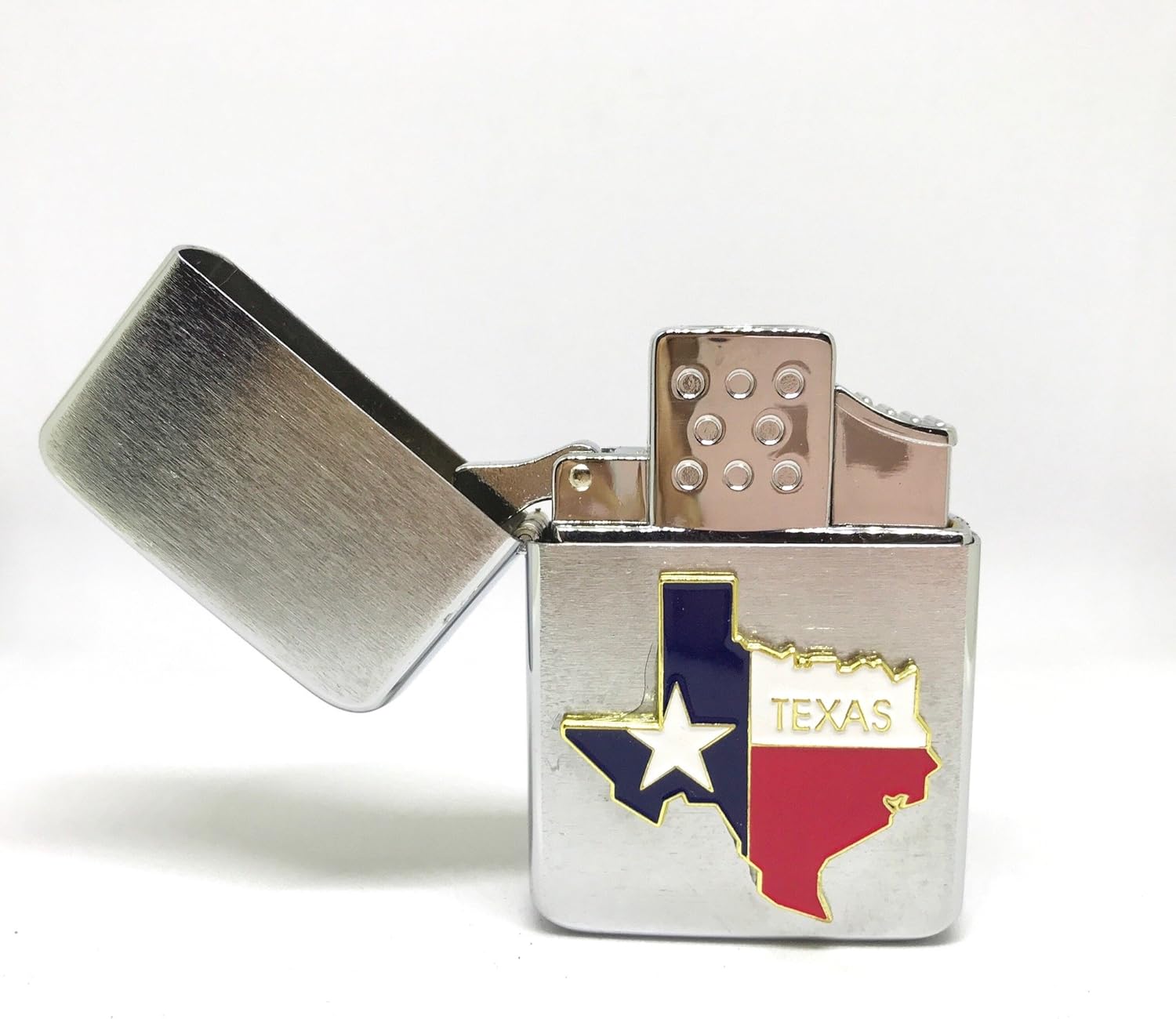 State of Texas Thunderbird Vector Pocket Lighter Stainless Steel Single Torch Cigar Lighter – Cigar Cutters by Jim