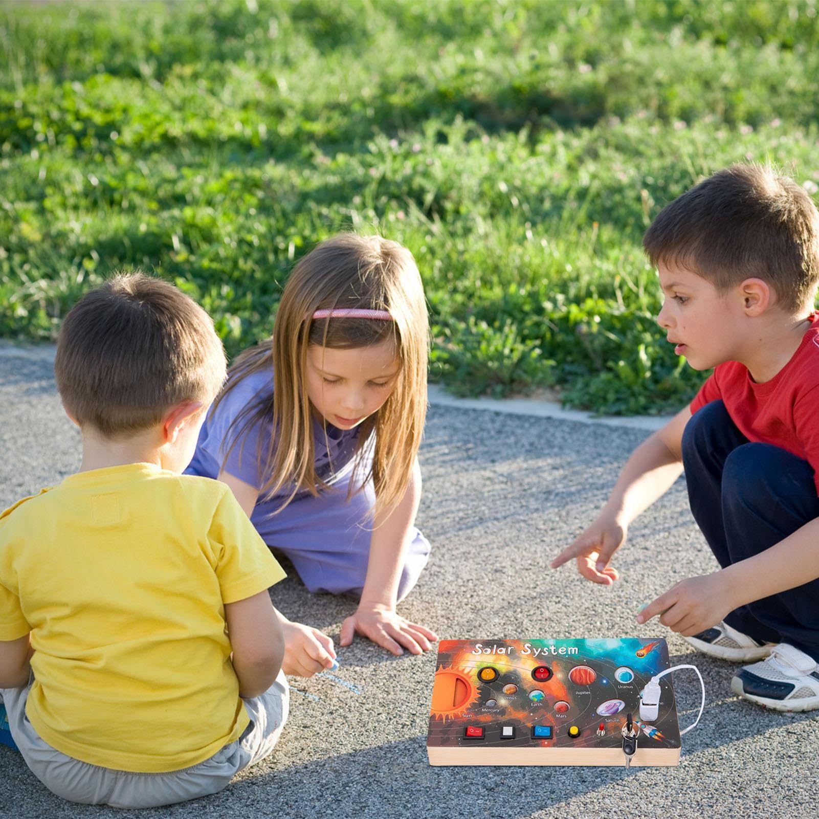 Pannello Sensoriale di attività per Bambini Giocattolo Educativo | Colorato Fidget Educativo per Bambini Piccoli Casa Viaggio Scuola Asilo Maschi Femmine Compleanni Natal