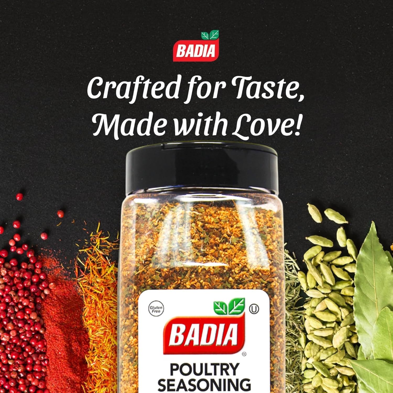 Badia Poultry Seasoning Southern Blend 22 oz – Classic Southern Style Herb & Spice Mix with Sage, Thyme & Spices – No MSG, Kosher, Gluten Free - Image 3