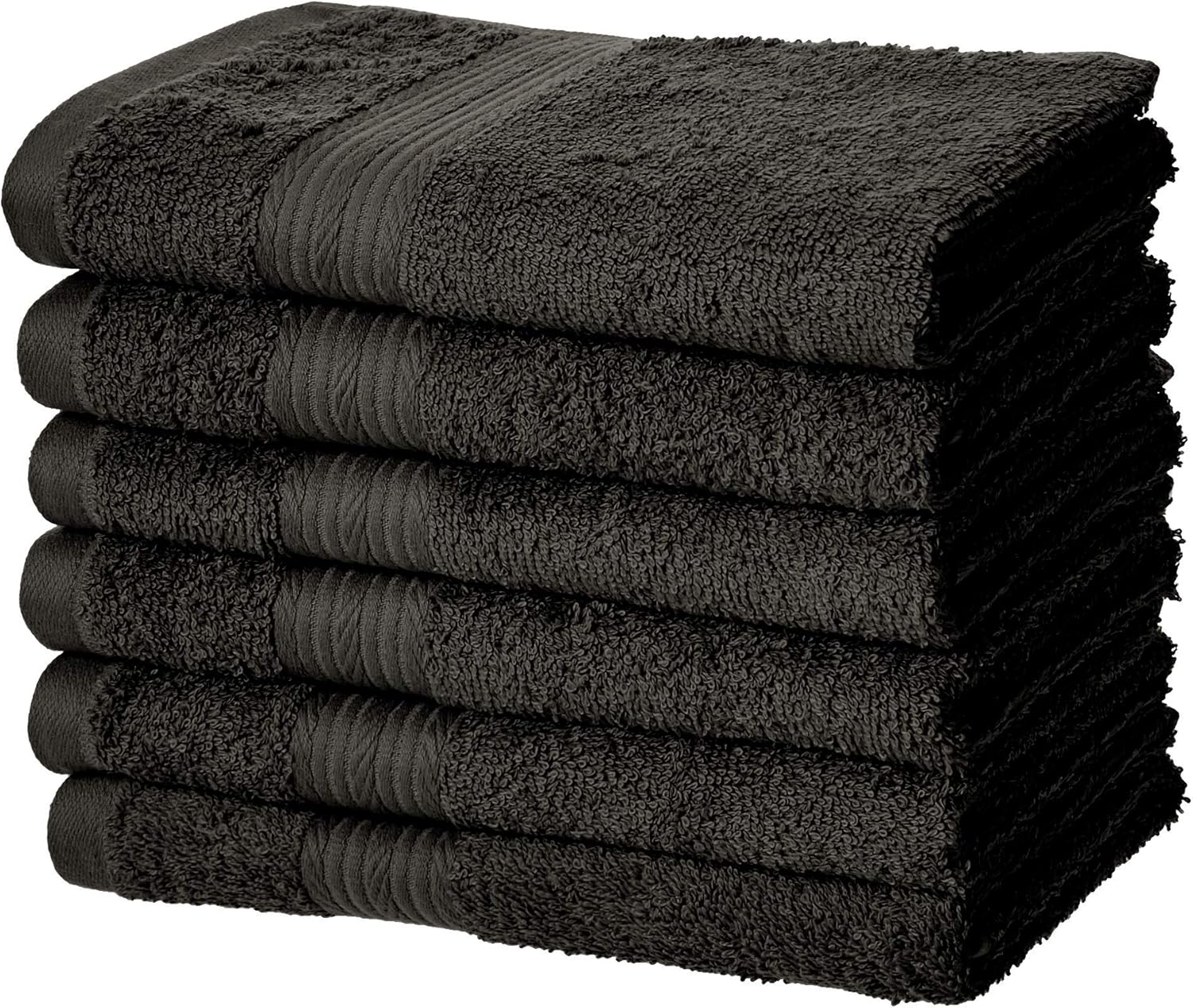  Basics Fade-Resistant Cotton Bath Towel - Pack of 4, Navy Blue: Home & Kitchen