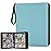 GERMUN 9 Pocket Card Binder, Premium Zip Trading Card Binder, 720 Double Sided Pocket PU Card Collection Binder, Collector Card Album, Card Folder for MTG, TCG, Sports Cards, Game Cards (Lake Blue)