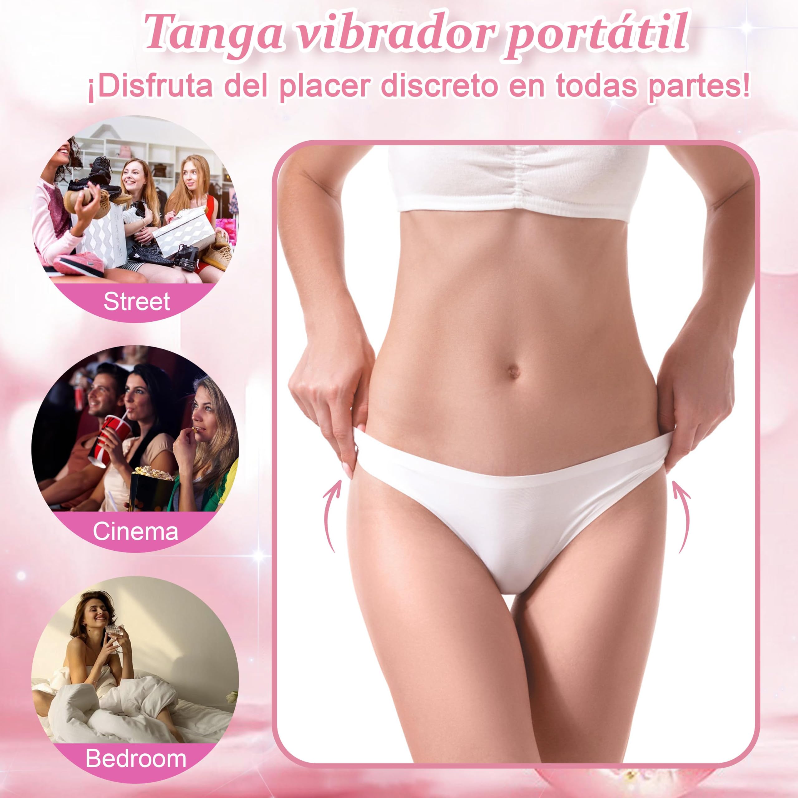 Vibradorador Mujer Juguetes Eróticos para Pareja Sexuales con Vibración - APP Bragas Vibrador Estimulador Clítoris Vagina, Vibradores Tangas Masturbádores Femeninos Sex Toys Femenino Mando Distancia