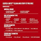3M Scotch-Brite Clean and Strip XT Pro Disc, XO-DC, SiC Extra Coarse, T27, 4-1/2 in x 5/8"-11, Silicon Carbide Cuts Aggressively and Leaves a Fine Finish, Resists Loading, Purple – view 5