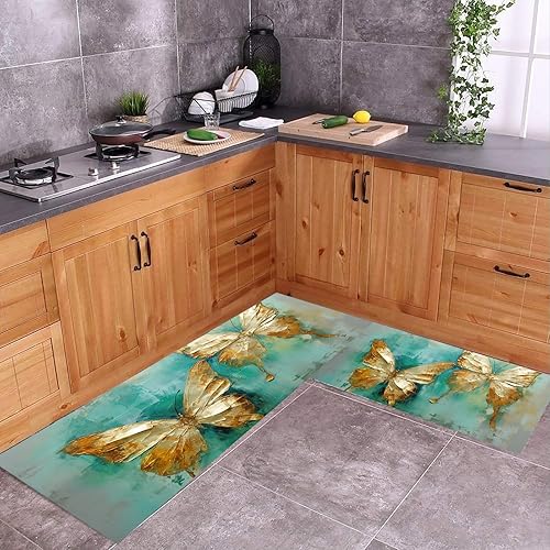 Miniatura 2 de Aesthetics - Tapete de cocina con diseño de animales, antideslizante, tapete de cocina cómodo, suave, tapete de pie