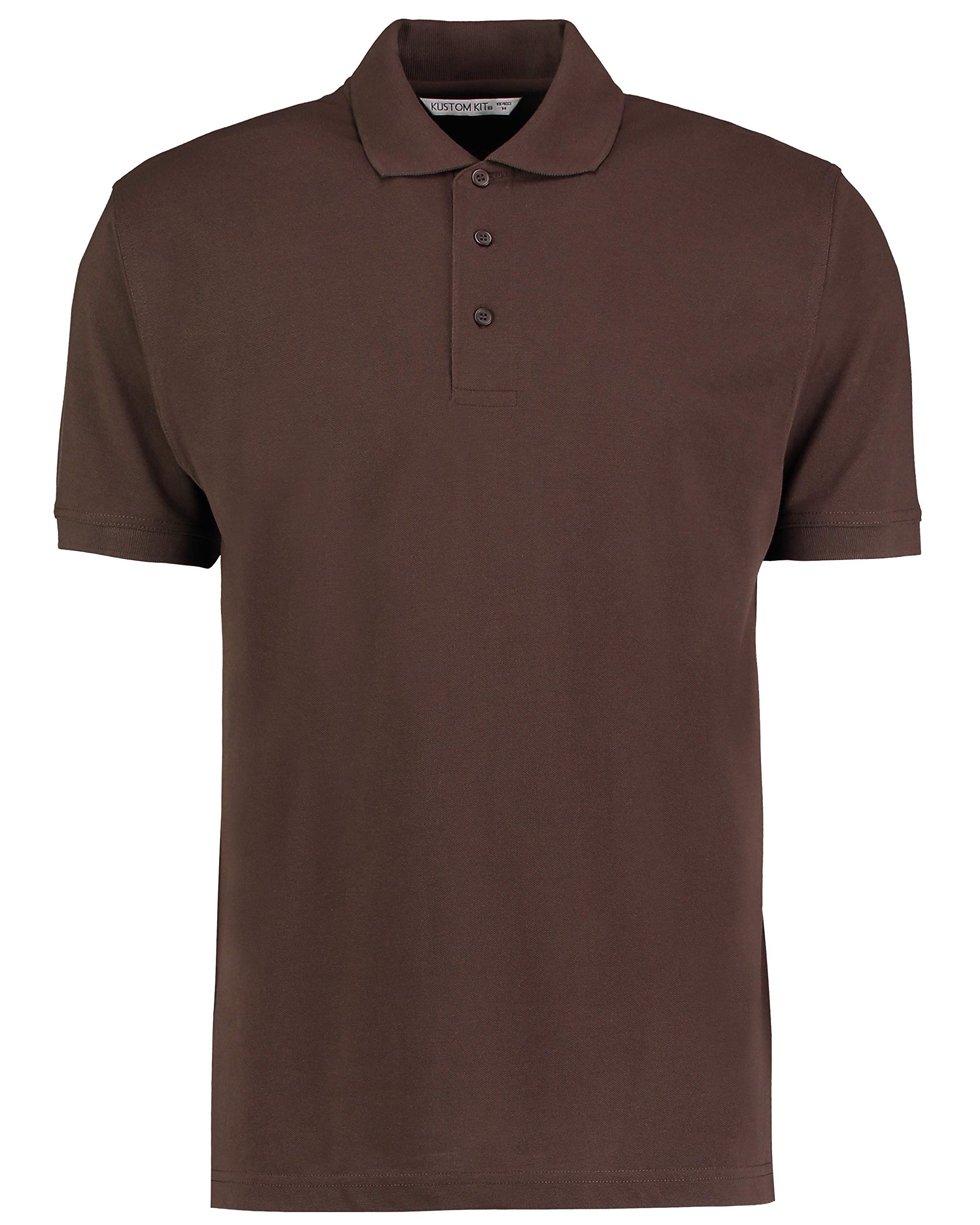 Kustom Kit Unisex Comfort Finish Klassic Polo Shirt Chocolate XL