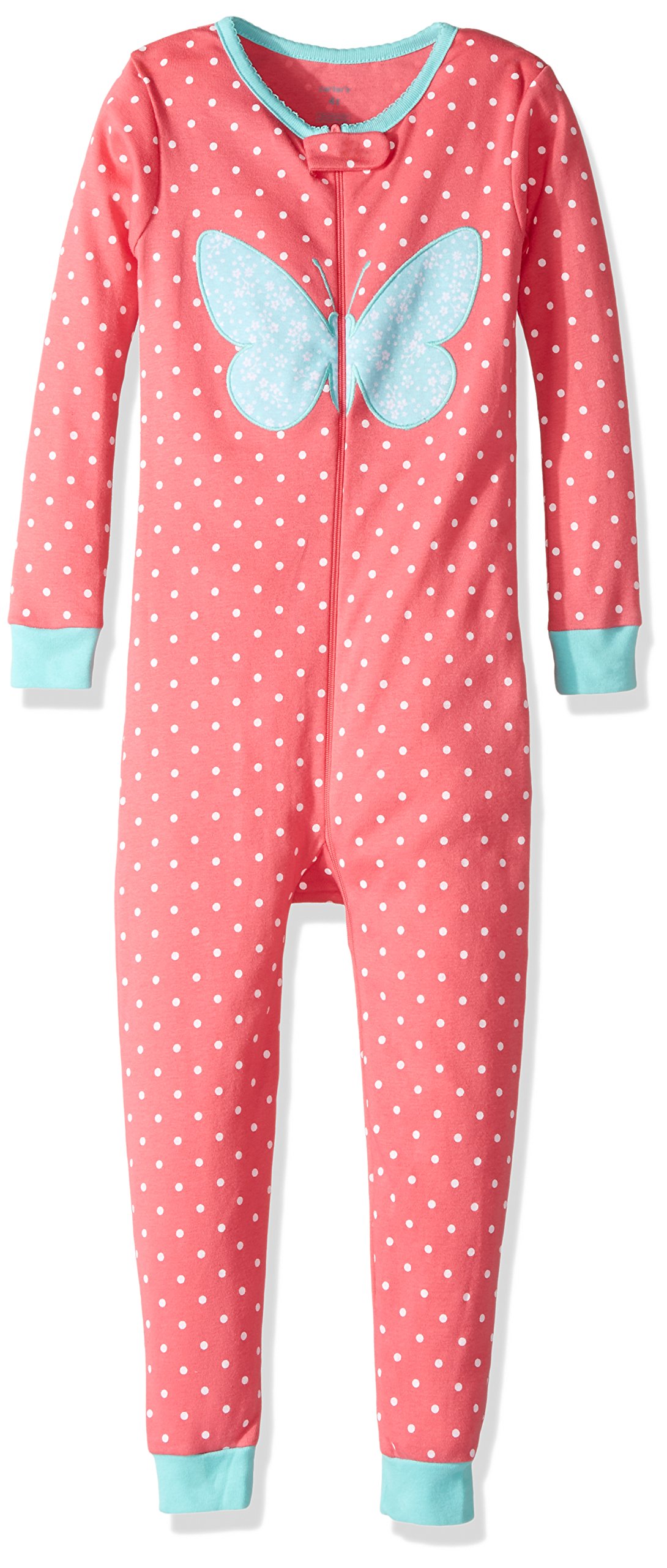 Carter's Little Girls' 1-Piece Snug Fit Cotton Footless Pajamas
