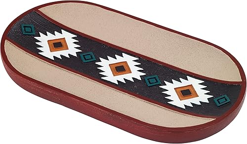 Miniatura 10 de Avanti Linens - Jabonera, ideal para baño o cocina, decoración decorativa del hogar (colección Navajo Danza)