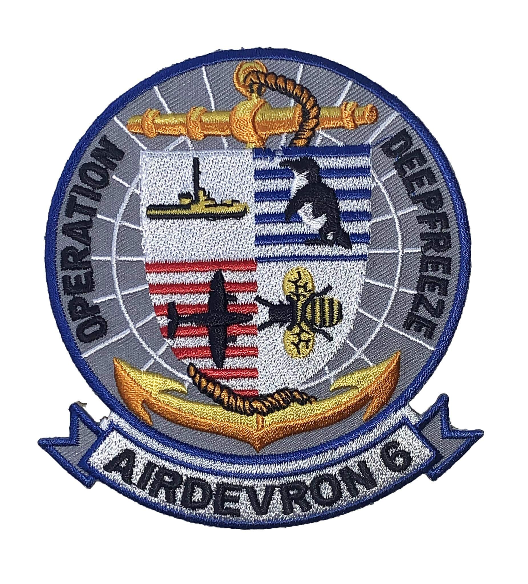 Squadron Nostalgia LLC VXE-6 Operation DEEPFREEZE AIRDEVRON 6 Patch – Plastic Backing