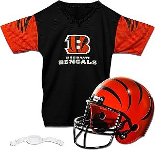 Franklin Sports NFL Kids Helmet + Jersey Sets - Youth NFL Team Uniform Sets - Costume Set - Helmet, Jersey + Chinstrap-Medium