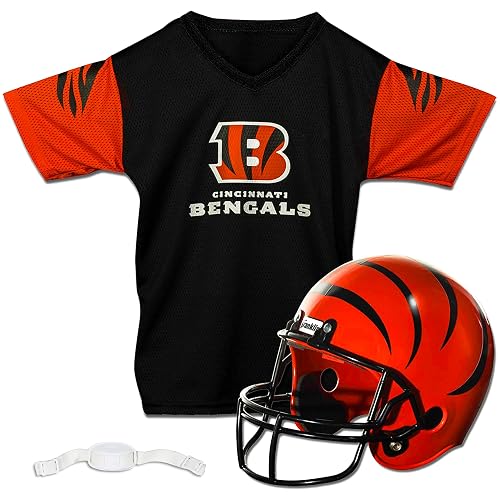 Bengals Youth Helmet & Jersey Set Bengals Youth Helmet & Jersey Set — officially licensed fan gear