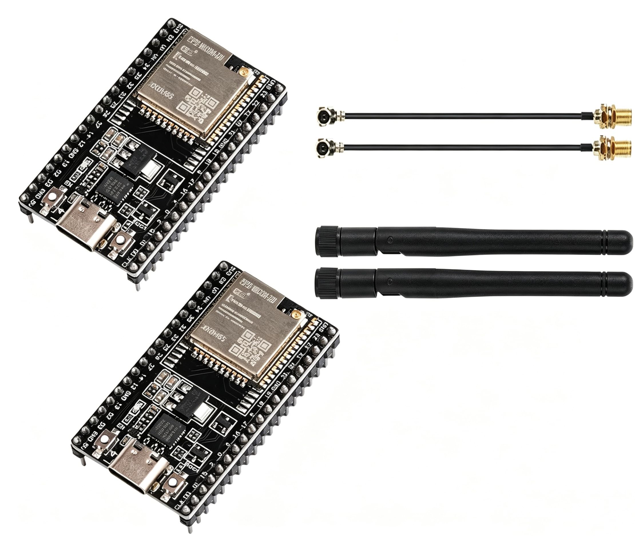 ESP32-DevKitC core Board Scheda di Sviluppo ESP32 di Tipo C ESP32-WROOM-32U per Arduino con Antenna e Cabina (2 pezzi)