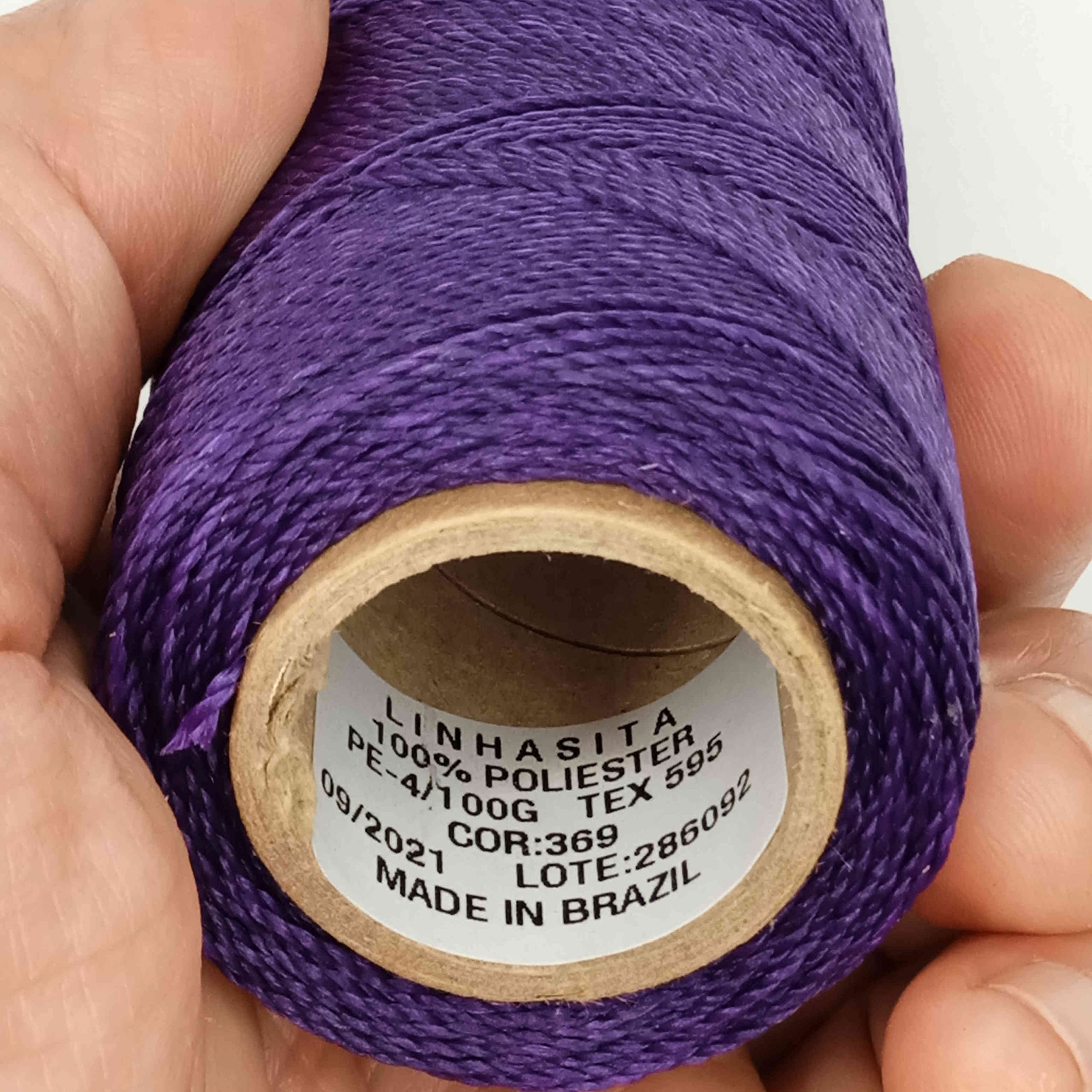 Linhasita Waxed Thread 100 g / 170 m Polyester 1 mm Thick Macrame, 30 Colours berry, Purple - Image 4