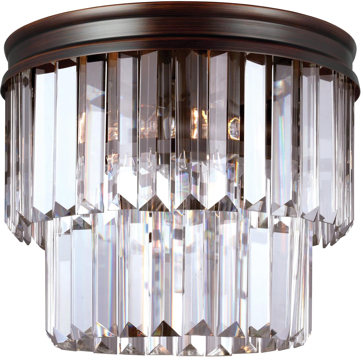 Sea Gull Lighting 7514002EN3-710 Carondelet Flush Mount Ceiling Fixture, Two Light, Burnt Sienna