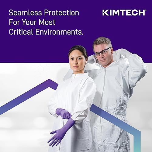 Miniatura 2 de KIMTECH Vista 62827 - Guantes de nitrilo para examen (4.3 mil, ambidiestros, 9.5 pulgadas, M, 200 guantes de nitrilocaja, color azul)