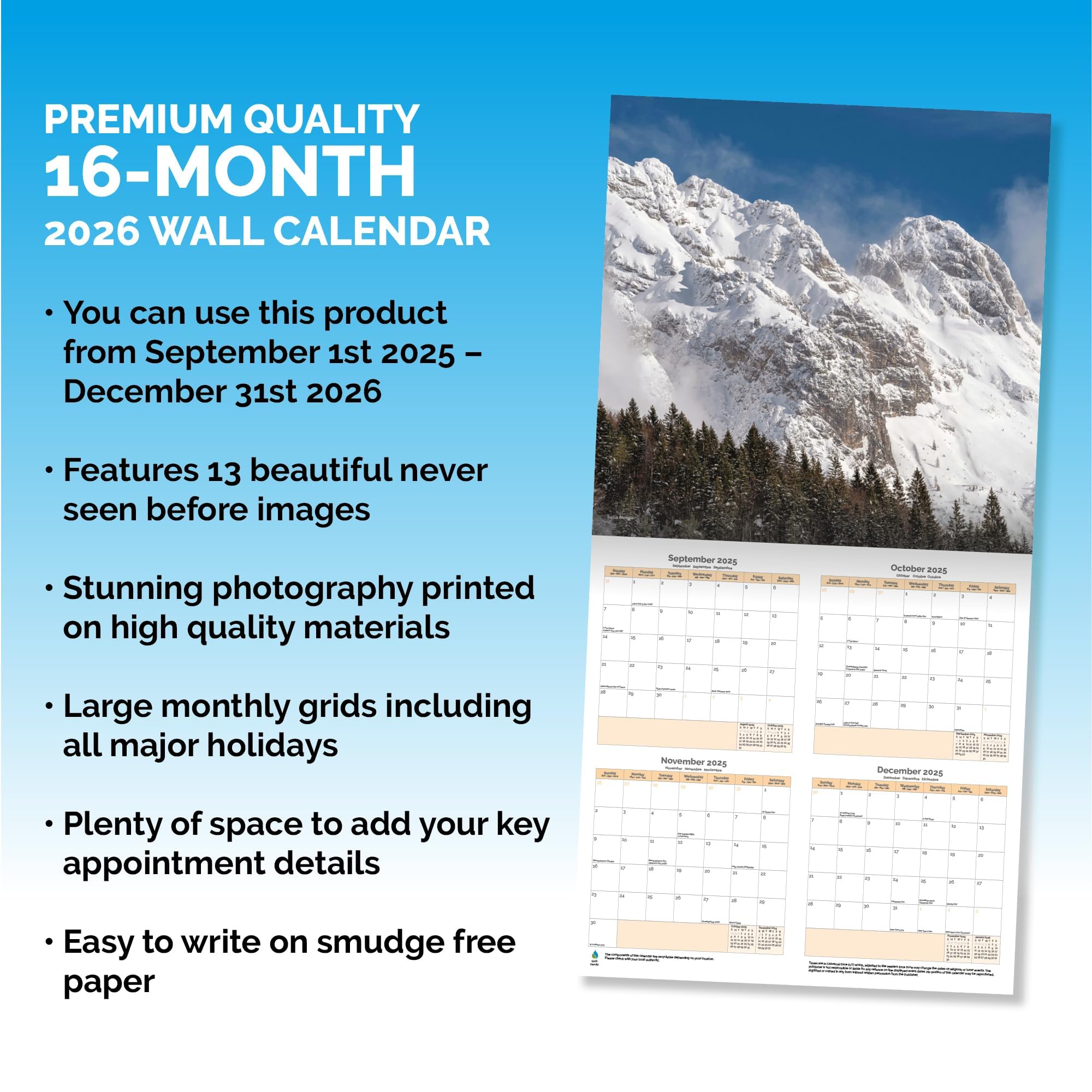 Islands In The Sun 2025 Wall Calendar, 16-onth Travel Calendar, 12" X - View #9