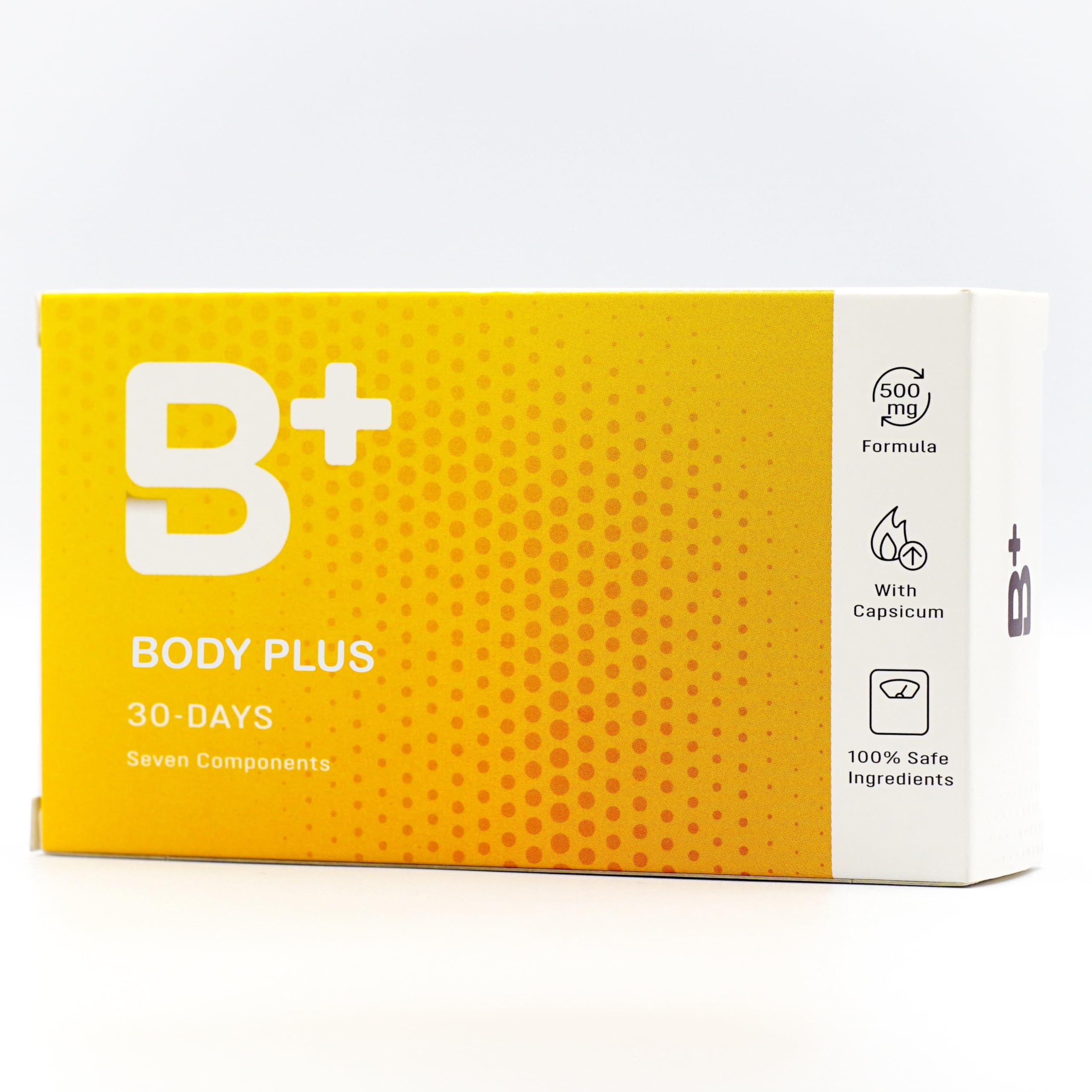 B+ Food Suplement | Body + | B Plus Weight Loss 30 Capsules for Normal Metabolism | B + with L-Carnitine. (1)