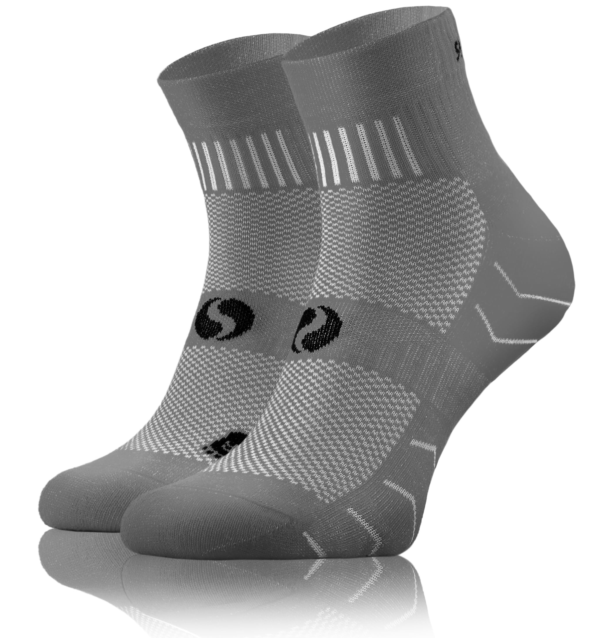 sesto senso 1 Pair Running Socks Cotton Sports Socks Women Men Colourful Sports Socks, gray, 39-42