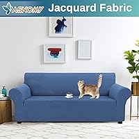 Vista 74 de Asnomy Couch Covers for 3 Cushion Couch Stretch Sofa Covers Slipcovers, Pet Protector Furniture Covers for Dogs Cats Spandex Jacquard Fabric Small