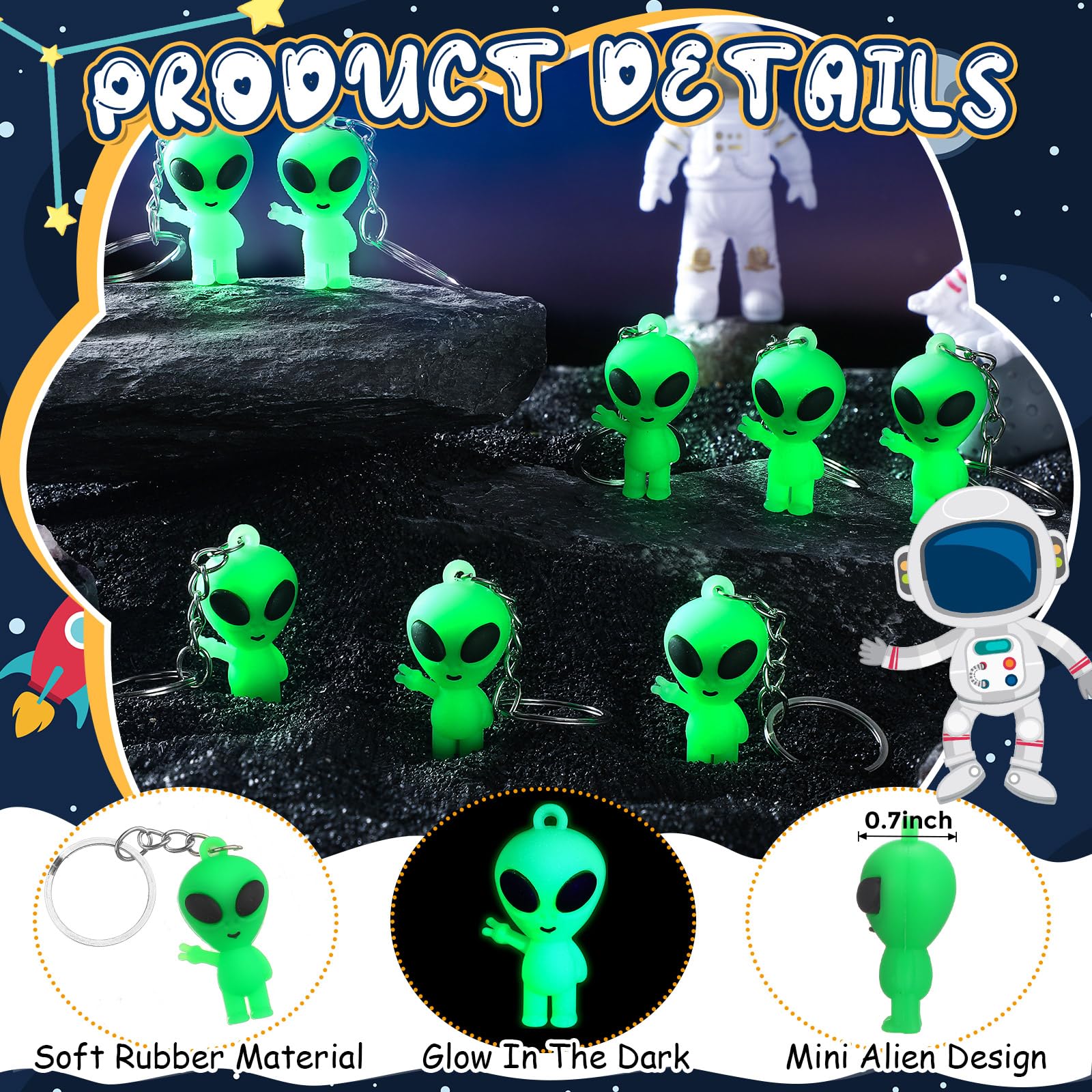 Amazon.com: Equsion 24 Pcs Alien Party Favors Alien